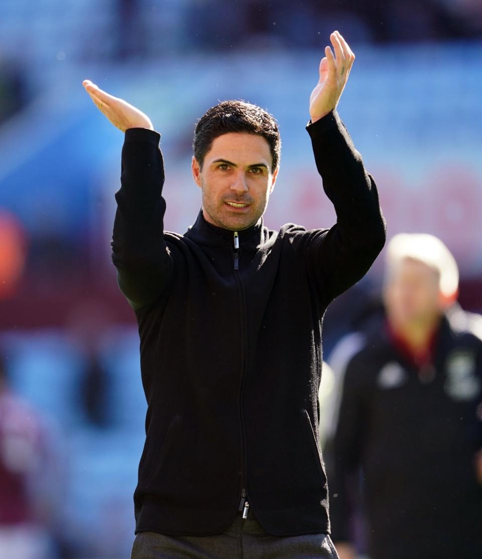 Mikel Arteta says Arsenal will stick by their young players (Nick Potts/PA) (PA Wire)