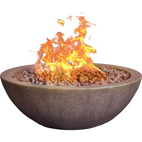 5) Faux Concrete Gas Fire Bowl