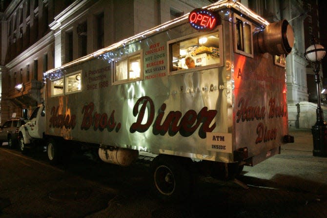 Haven Brothers diner in Providence had a VIP visitor during this year's Comic Con.