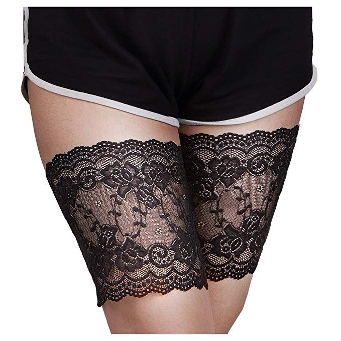 Anti-Chafing Lace Thigh Bands Shorts