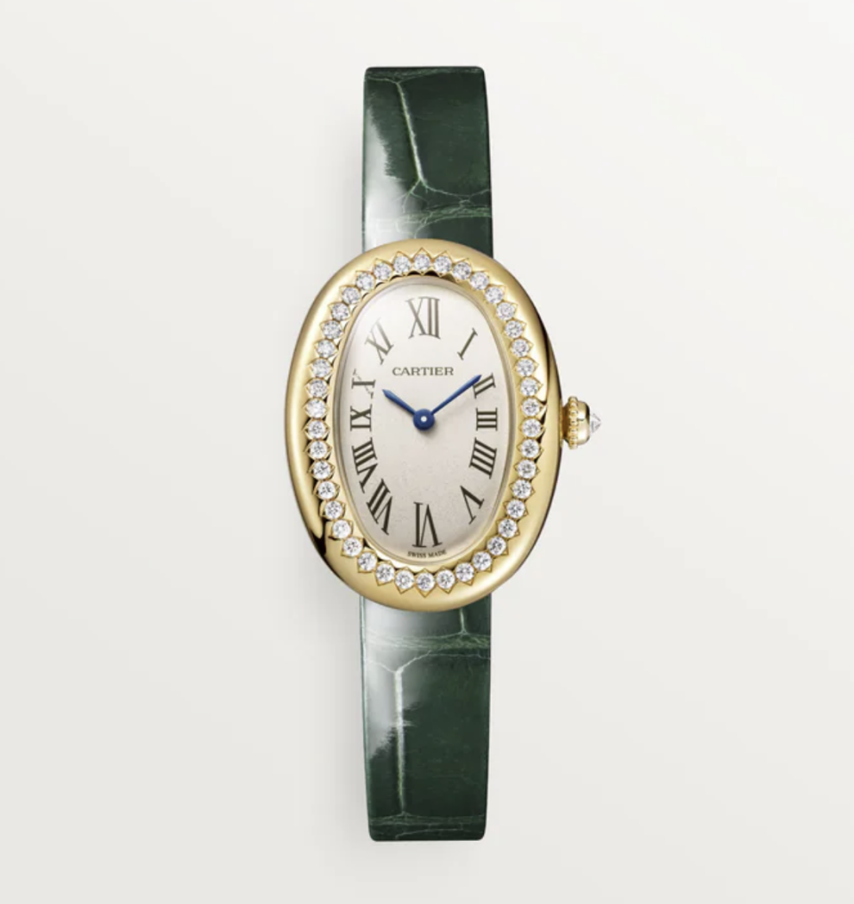 <p><a href="https://www.cartier.com/en-us/watches/collections/baignoire/baignoire-watch-CRWJBA0038.html" rel="nofollow noopener" target="_blank" data-ylk="slk:Shop Now;elm:context_link;itc:0;sec:content-canvas" class="link ">Shop Now</a></p><p>Baignoire Watch</p><p>cartier.com</p><p>$18600.00</p><span class="copyright">Cartier </span>