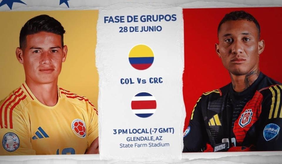 Colombia vs Costa Rica: estos son los jugadores con mayor potencial de valores. Imagen tomada de X @CopaAmerica