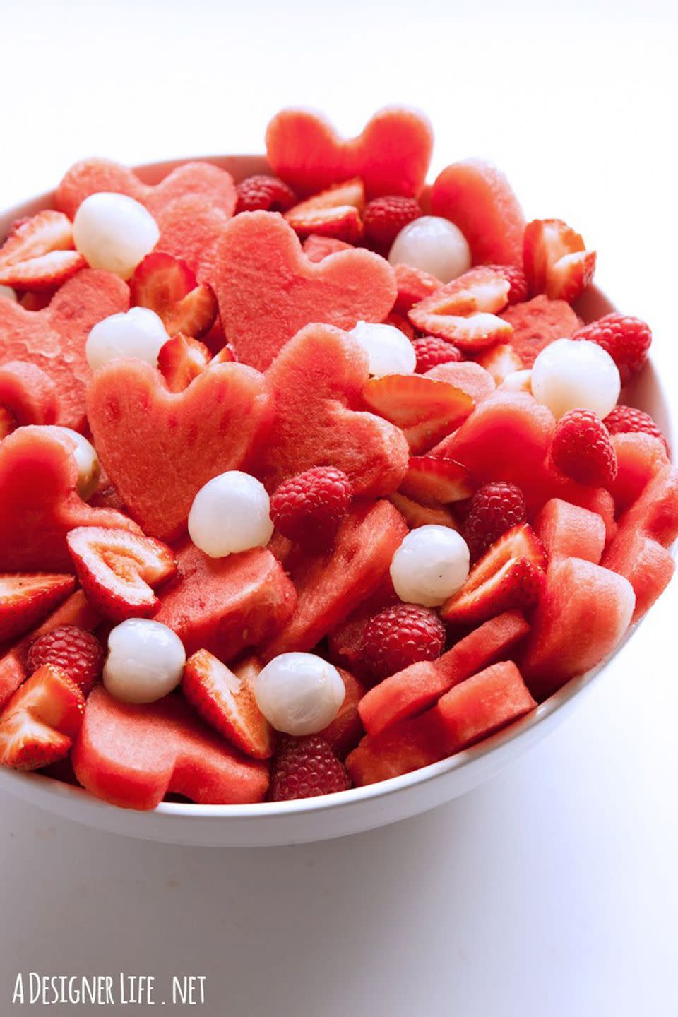 Watermelon Heart Fruit Salad