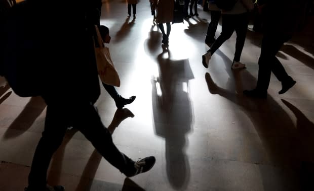 Commuters as they make their way through Grand Central Terminal in New York City during the morning rush hour. Photo: Timothy A. Clary/AFP/Getty Images