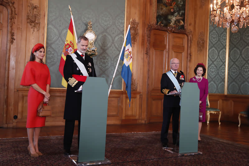 Reyes Felipe y Letizia y reyes de Suecia