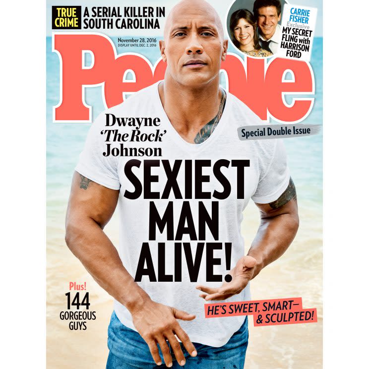 Dwayne Johnson on cover of People Magazine
