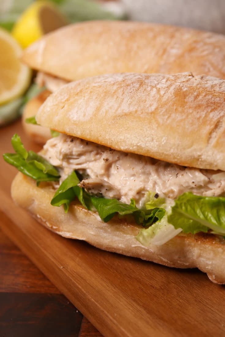 chicken caesar sandwiches