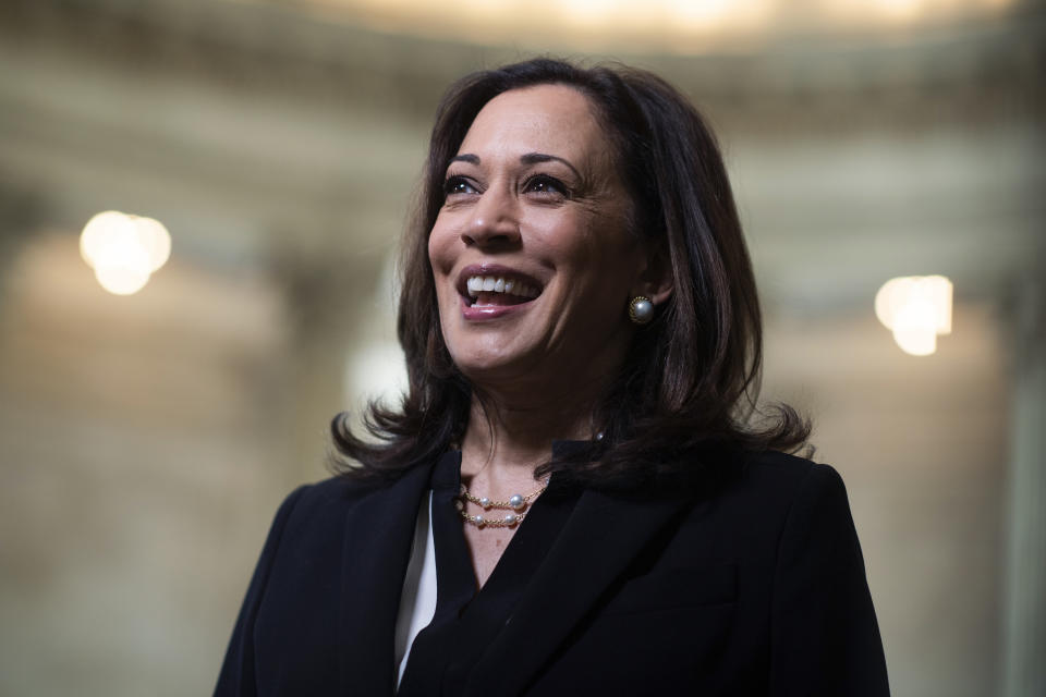 Sen. Kamala Harris, D-Calif., in Russell Building on June 24, 2020. (Tom Williams/CQ-Roll Call, Inc via Getty Images)