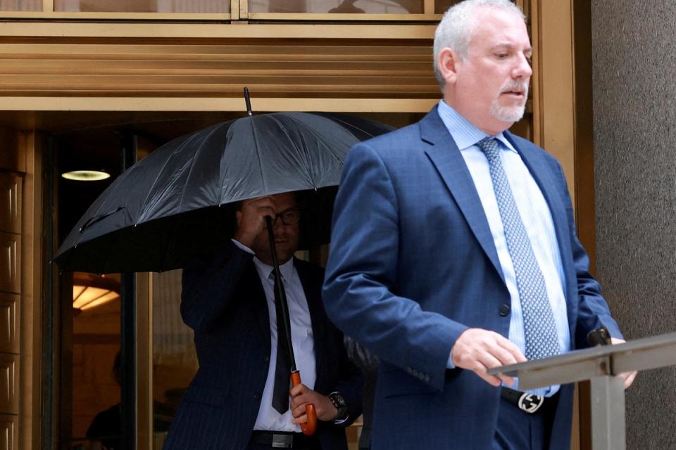 Gerald Shvartsman walks following a hearing at the Manhattan Federal Court, in New York City, U.S. July 20, 2023. (REUTERS)