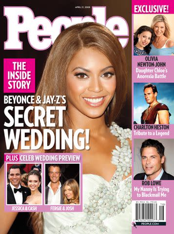 Beyoncé on the cover of PEOPLE in 2008