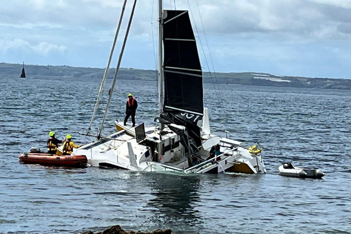 Yacht rescue off St Mawes <i>(Image: SWNS)</i>