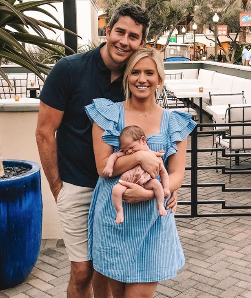 Arie Luyendyk Jr. and Lauren Burnham with their daughter, Alessi | Arie Luyendyk Jr./Instagram