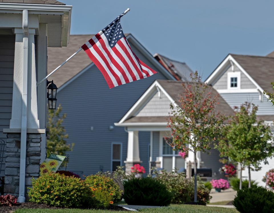 Indiana's legislature passed a state law this year that allows counties to adopt a tax credit for certain homeowners age 55 and older who qualify.  These homes are seen northwest of Indianapolis.