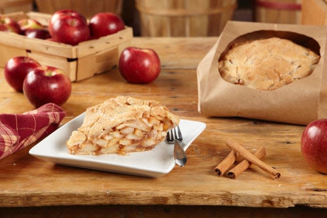 The Elegant Farmer's apple pie baked in a paper bag.