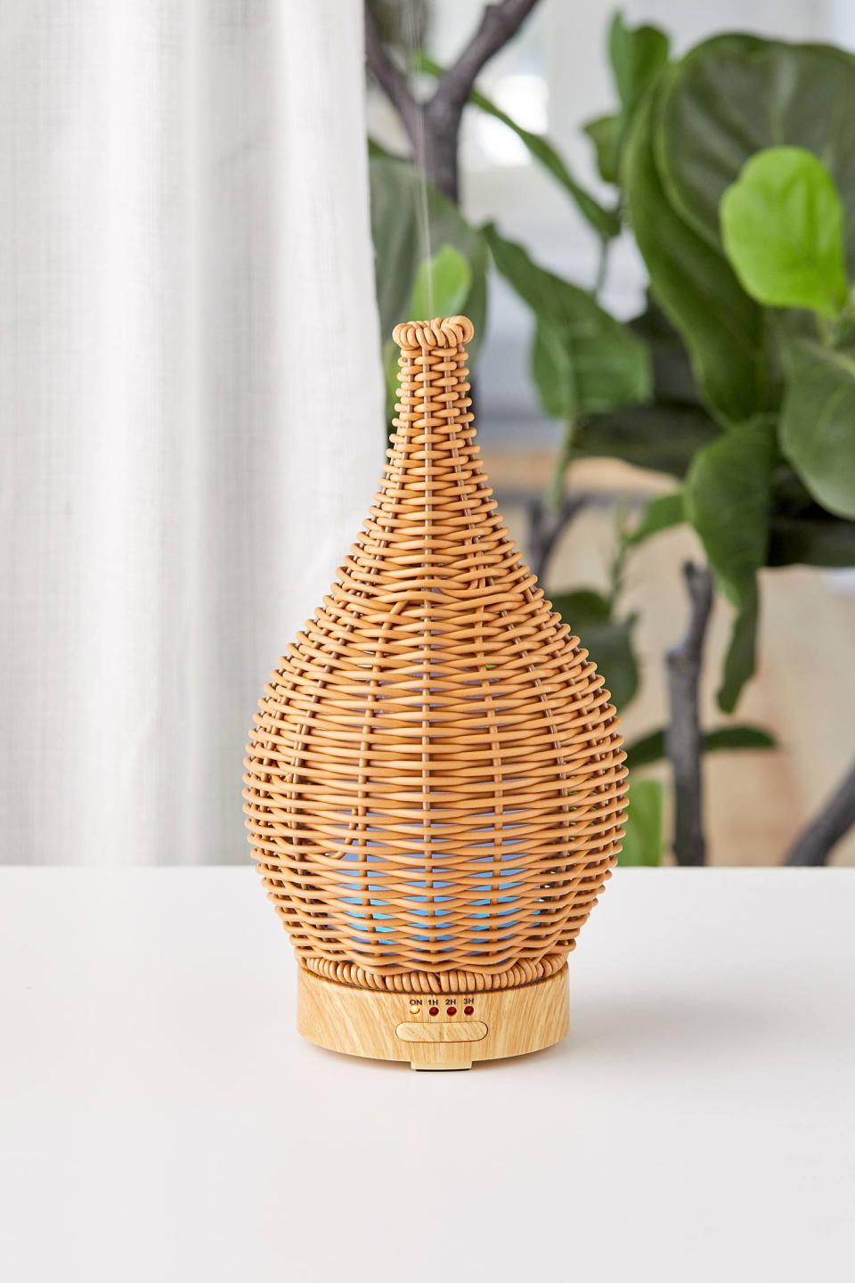 22) Mahli Wicker Essential Oil Diffuser