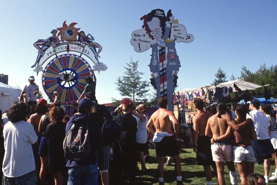 Lollapalooza at Shoreline Amphitheatre on July 18, 1992 in Mountain View, California. (Credit: Tim Mosenfelder/Getty Images)