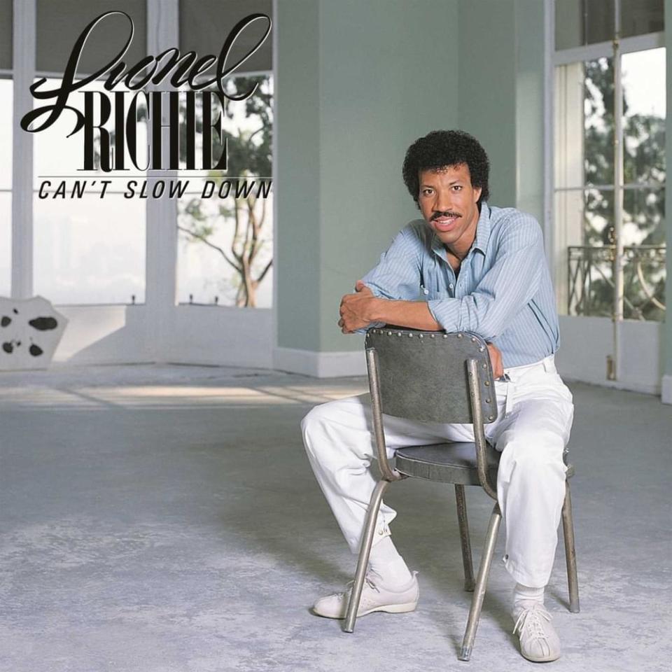 Lionel Richie Can't Slow Down album artwork.