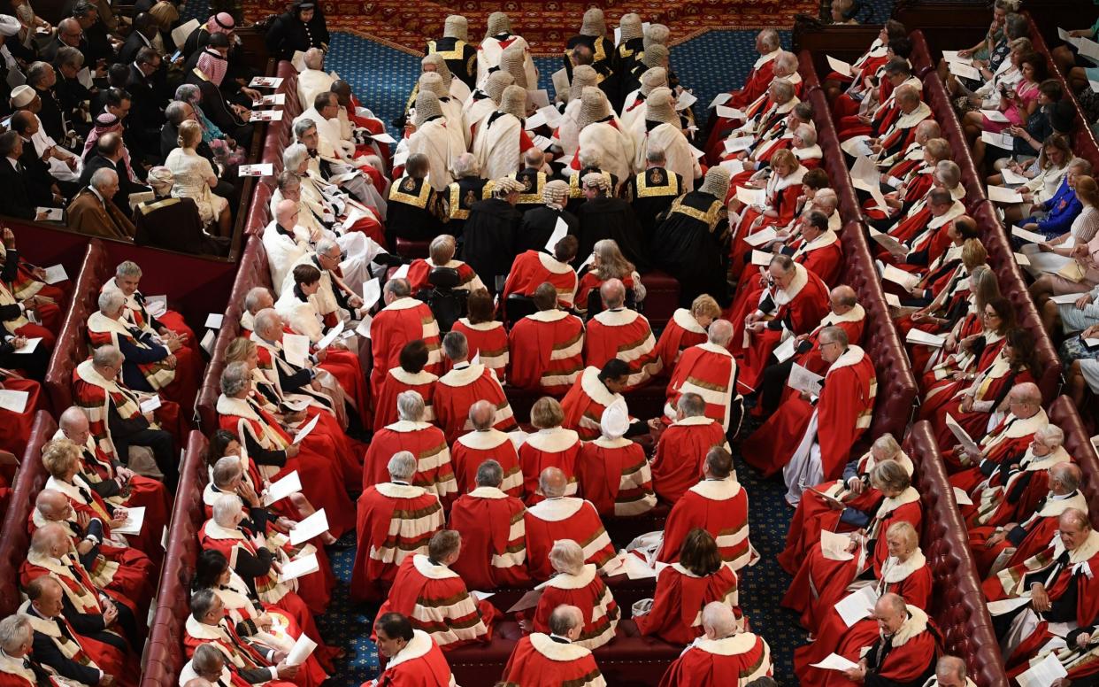 Lords are able to use the more comfortable seating and smoking area  -  Getty Images Europe/Carl Court