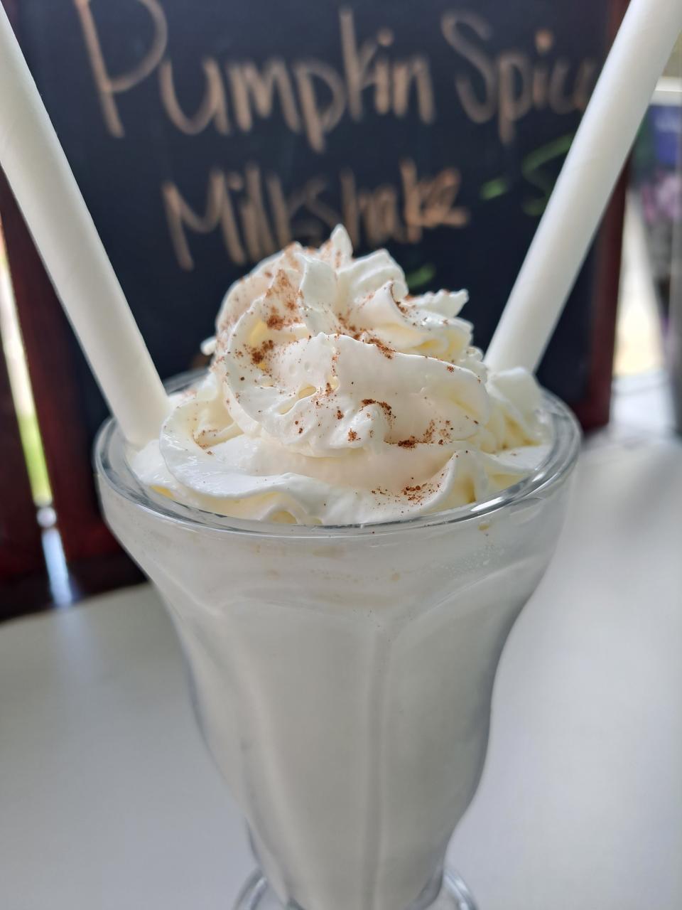 The pumpkin spice milkshake at Fork & Dagger, 1402 Habersham St.