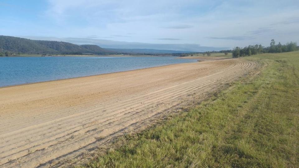 The stretch of sand at Penrith Beach as it currently stands. 