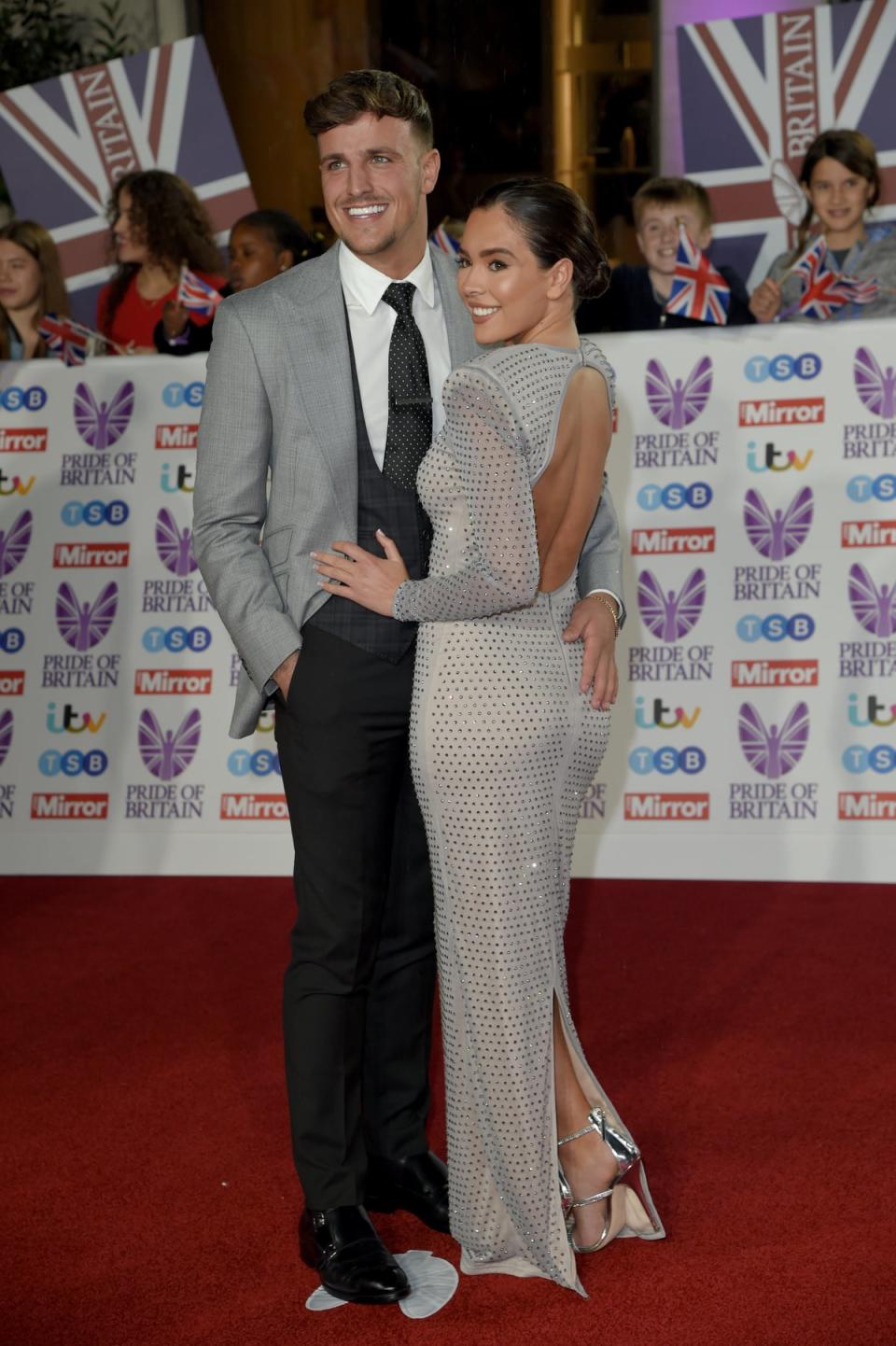 Owen and Bish looked closer than ever on the red carpet at London’s Grosvenor House on Monday night (Getty Images)