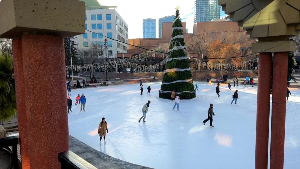 Calgarians will be able to skate later into the evening this New Year's Eve at the Olympic Plaza rink. 
