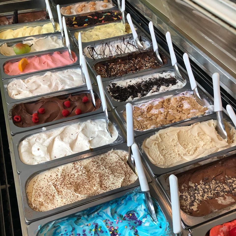 A variety of gelatos served at Gelato Gilberto in Louisville.