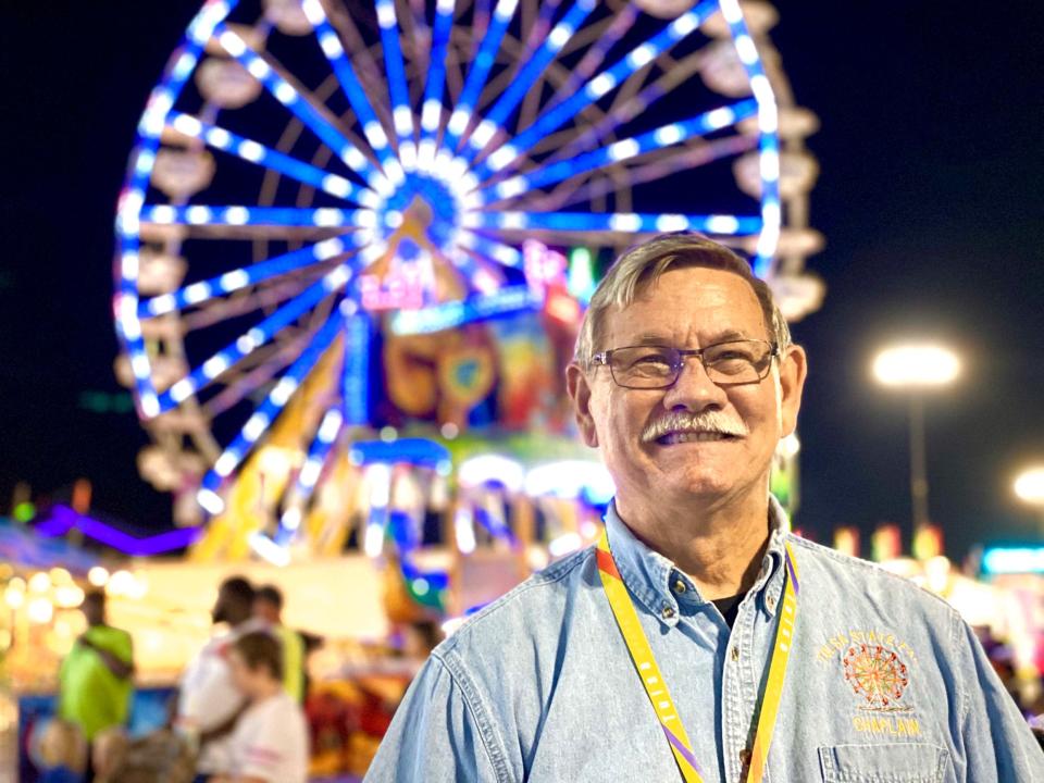 Walker Moore served as a chaplain at the Tulsa State Fair for many years.