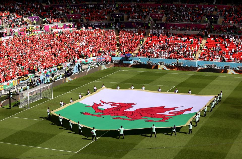 Wales will sing Hen Wlad Fy Nhadau ahead of the match against England  (Catherine Ivill/Getty Images)