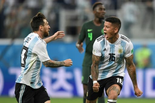 Marcos Rojo's magnificent side-footed volley rescued Argentina's World Cup dreams, but they next face France