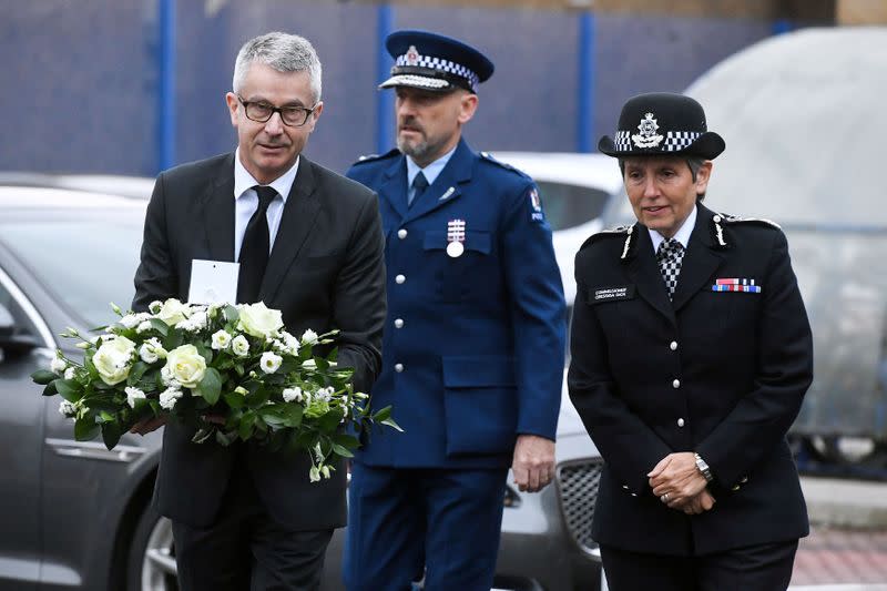 FILE PHOTO: Tribute to New Zealand-born Met Police Sergeant Ratana in London