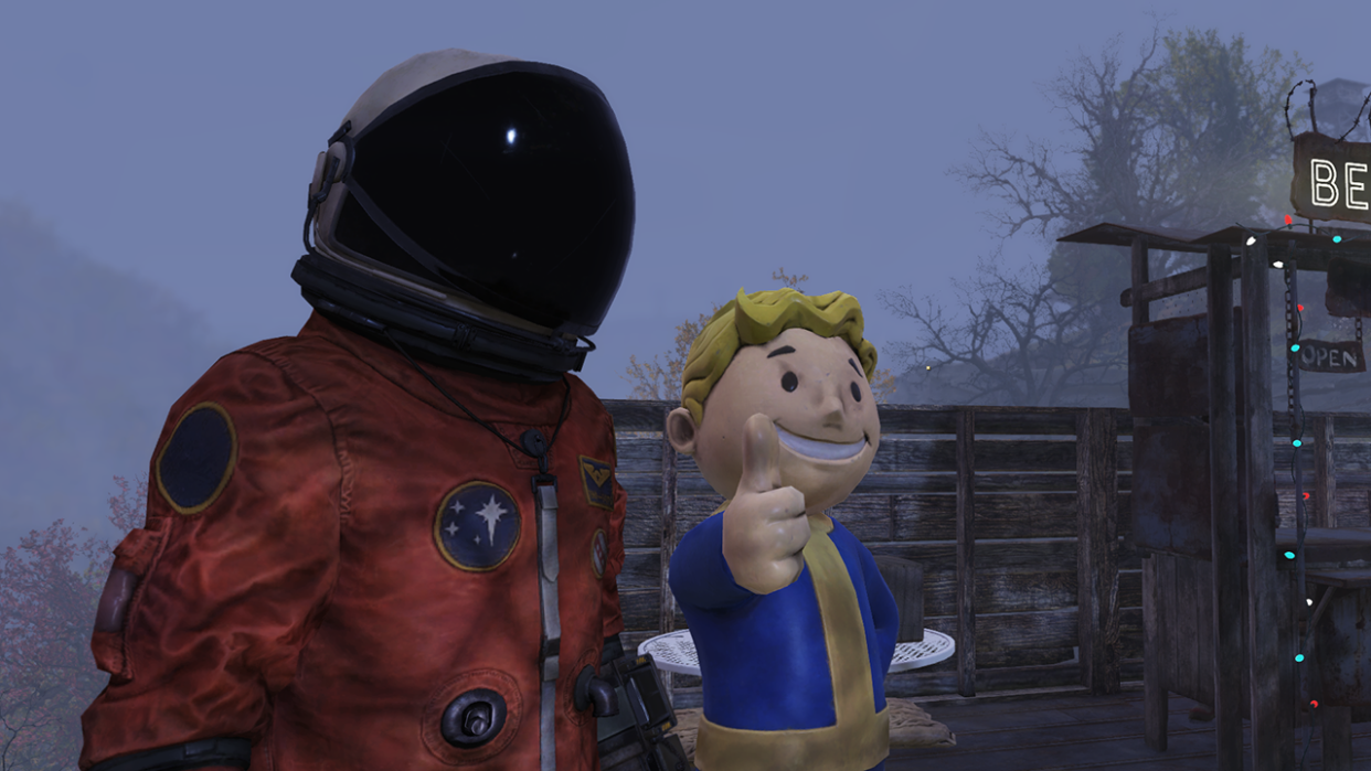  Vault Boy Gesturing With His Thumb Up. 