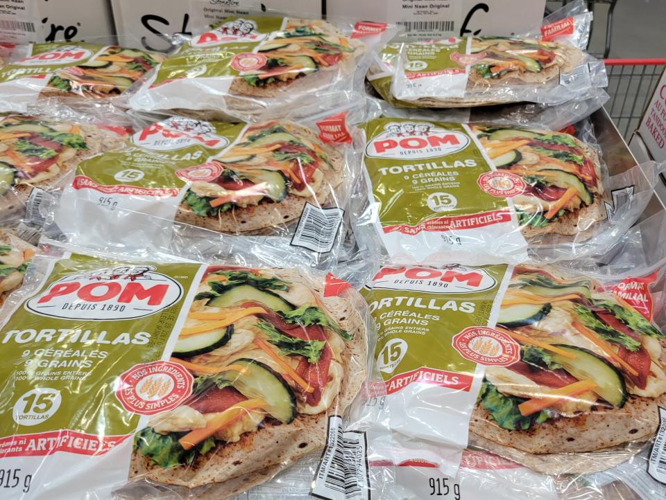 Whole-grain tortillas at Costco