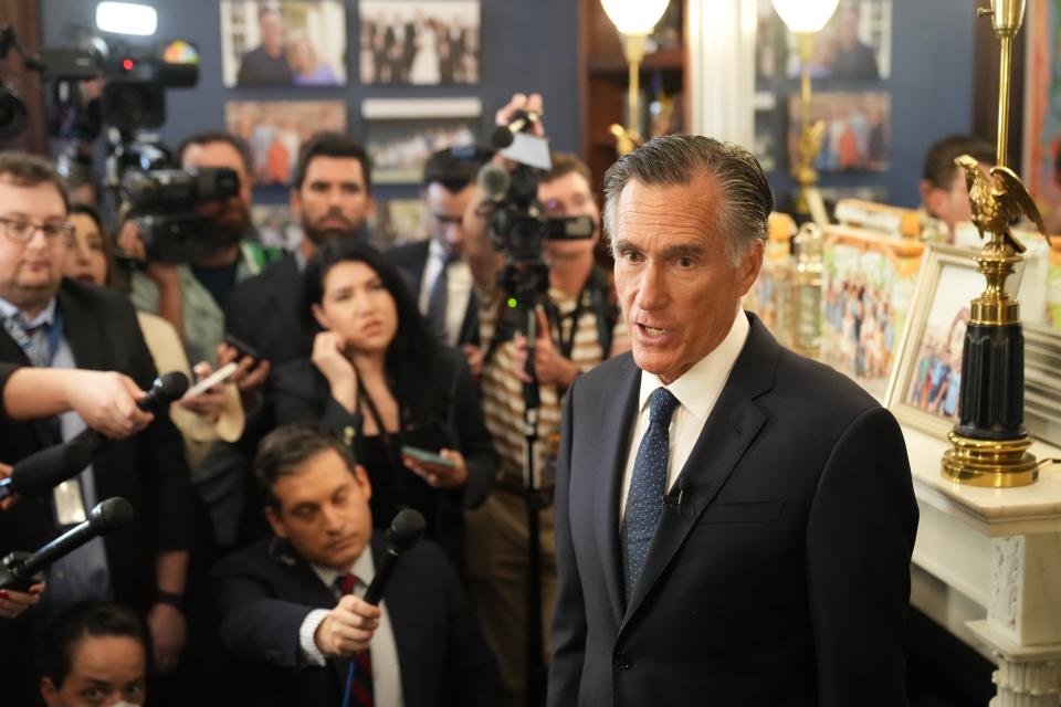 Sen. Mitt Romney, (R-UT) announces his intention to not run for reelection. Romney, who is 76, announced in a release "the next generation of leaders must take America to the next stage of global leadership."