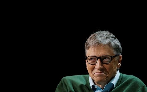 Bill Gates is seen before speaking with Warren Buffett (not pictured), chairman and CEO of Berkshire Hathaway, at Columbia University in New York, U.S., January 27, 2017 - Credit: Reuters