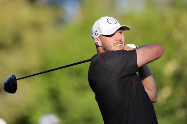 WATCH: Bills' Josh Allen tees off at AT&T Pebble Beach Pro-Am