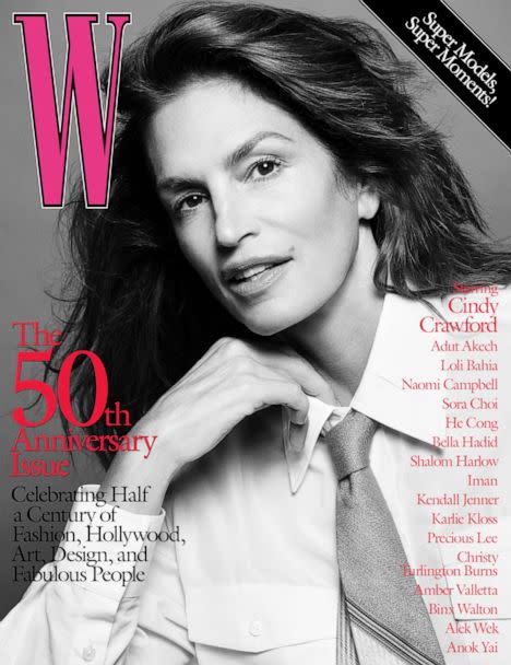 PHOTO: W Magazine is celebrating 50 years with 17 iconic covers featuring top supermodels including Naomi Campbell, Kendall Jenner, Precious Lee, Cindy Crawford and more. (Courtesy of W Magazine,Inez & Vinoodh)