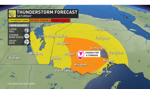 Ontario severe threat Saturday