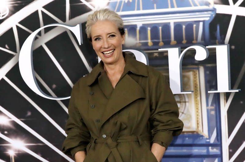 Emma Thompson attends the New York premiere of "Last Christmas" in 2019. File Photo by Peter Foley/UPI
