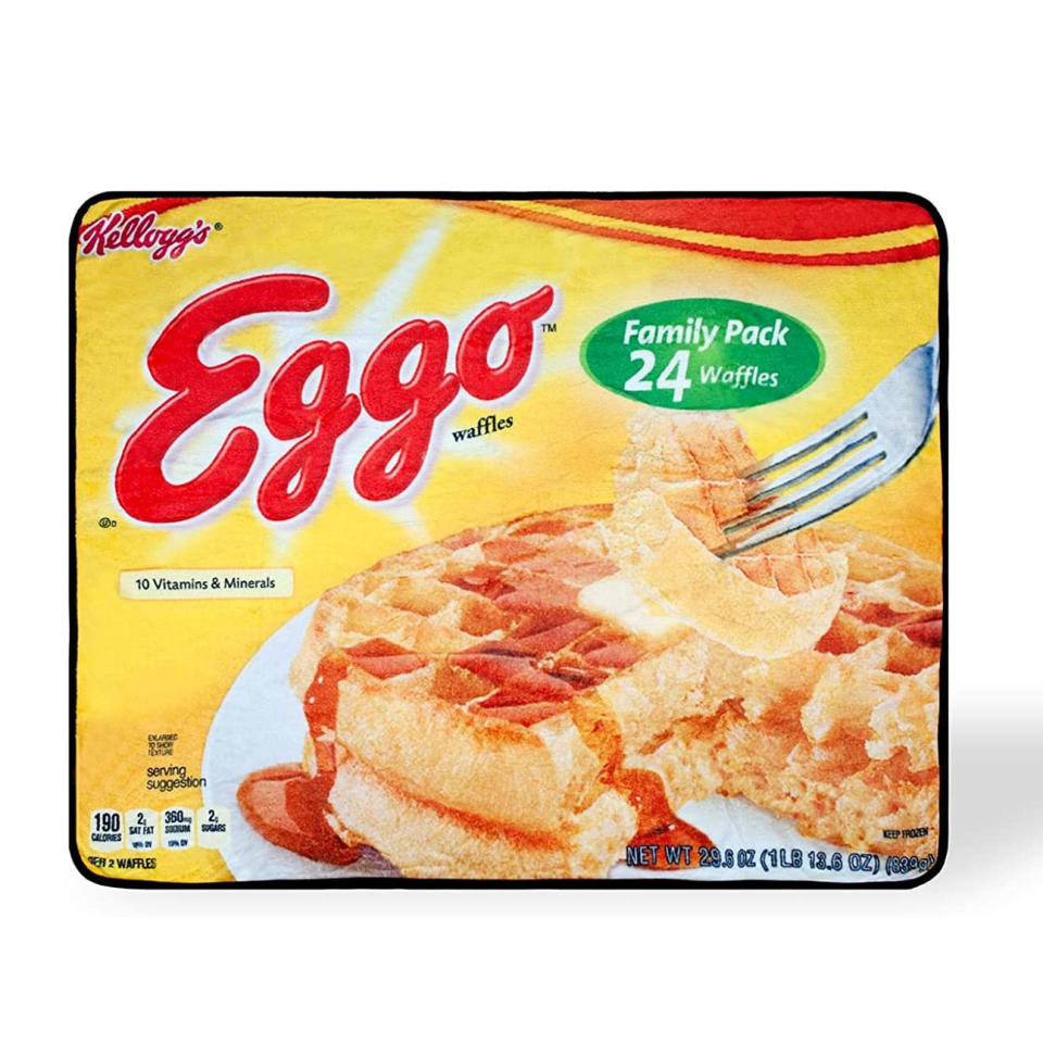 Eggo Waffles Box Fleece Throw Blanket