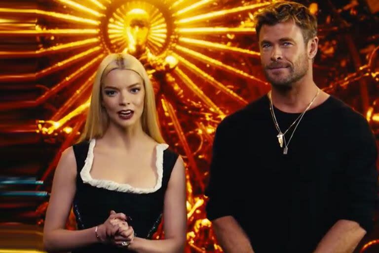 El especial momento que protagonizaron Anya Taylor-Joy y Chris Hemsworth en la presentación de su nueva película