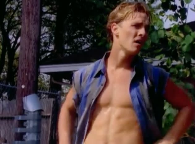 Matthew McConaughey played a murder victim in a reenactment scene on 
