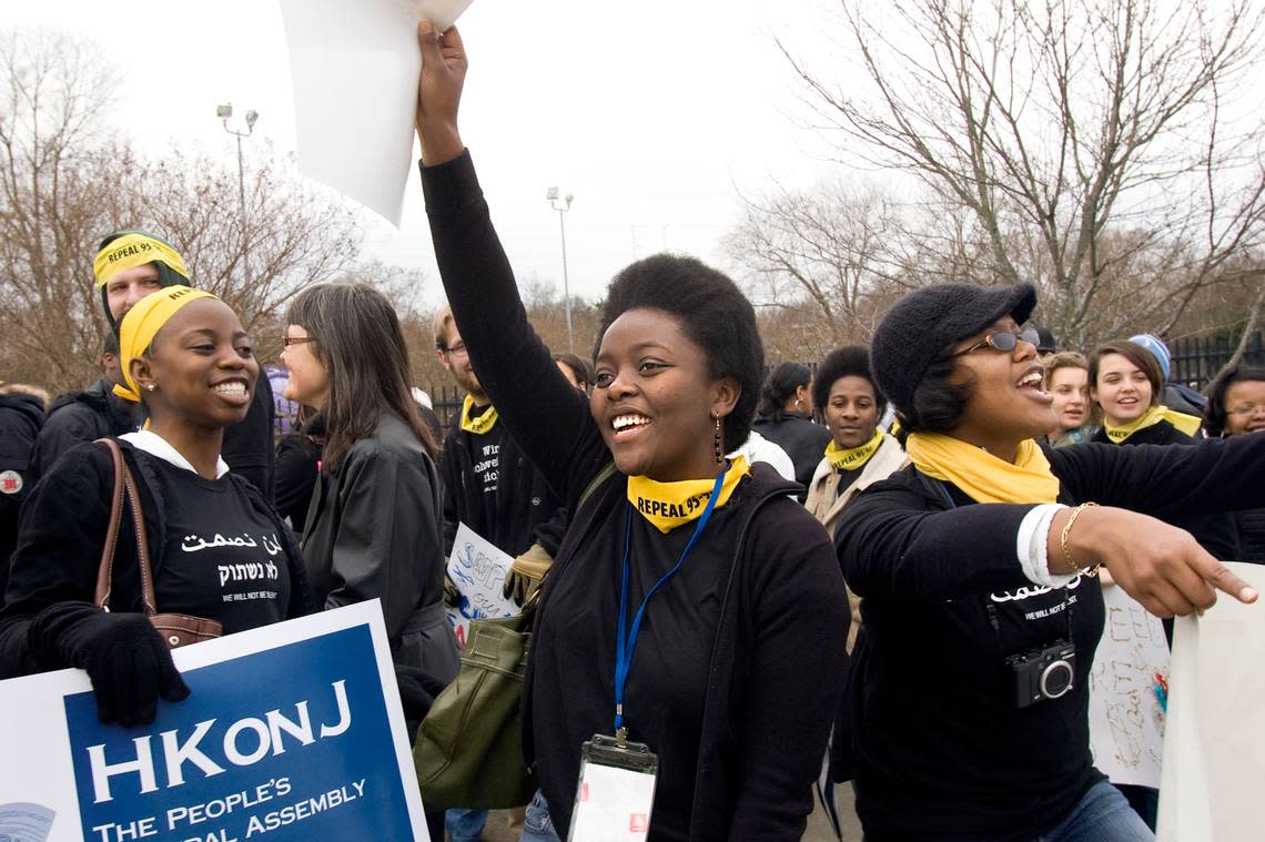 The NC NAACP begins organizing Historic Thousands on Jones Street marches in Downtown Raleigh in 2007. More commonly known as HKonJ, thousands marched in downtown Raleigh, including at this 2009 march, to make broad demands of the government for racial and gender equity in legislation, public education, colleges and more.