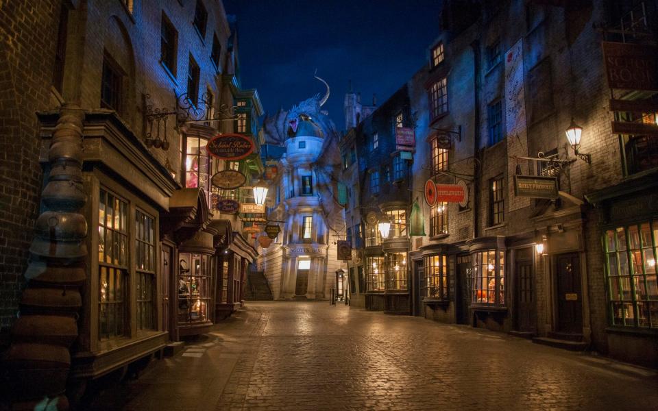 Universal's theme parks have attractions based on its films and those of third parties, including Harry Potter
