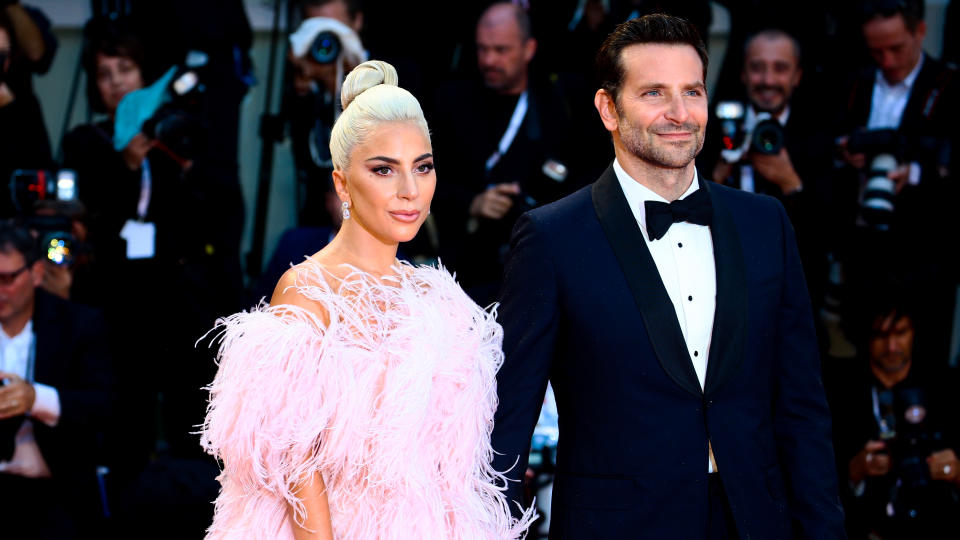 Lady Gaga and Bradley Cooper at a screening of <em>A Star Is Born</em>. (Photo: Matteo Chinellato/NurPhoto via Getty Images)