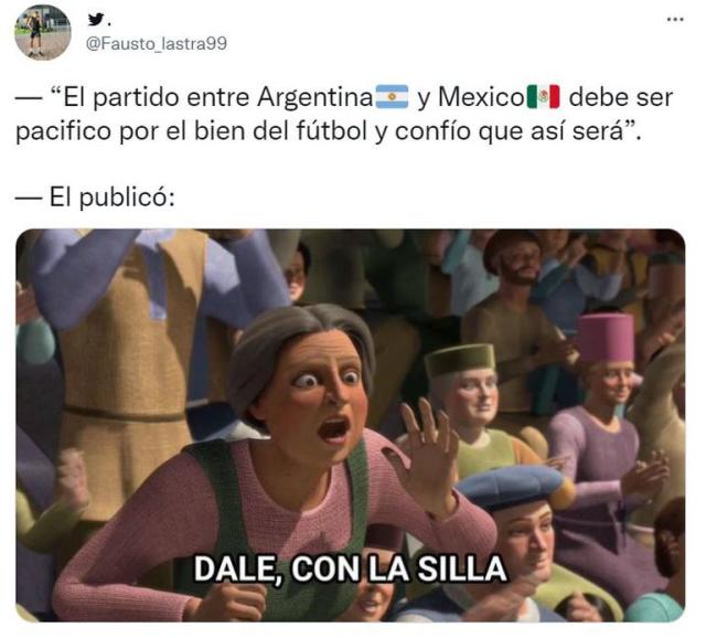 Jogo entre Argentina e México gera memes e postagens bem-humoradas