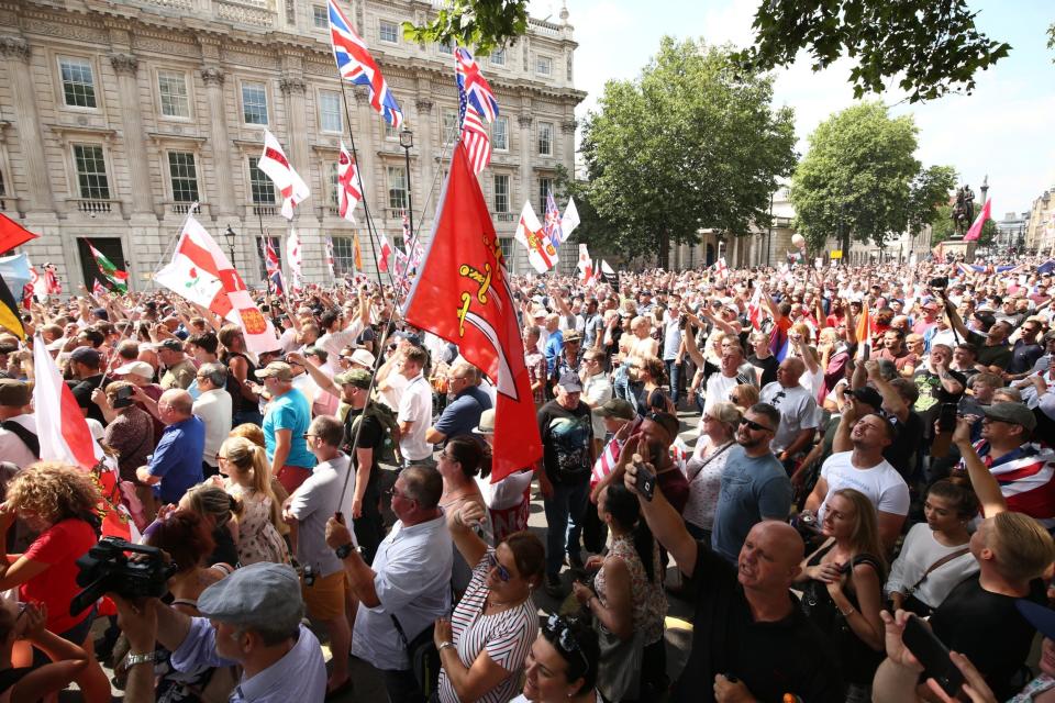 Eve spoke with Ms Gallego during a rally in Whitehall last July (PA)