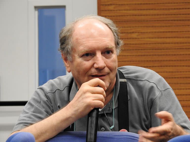 El profesor Jorge Stolfi, durante una charla en un taller sobre matemáticas en Sao Paulo (Brasil) en 2018