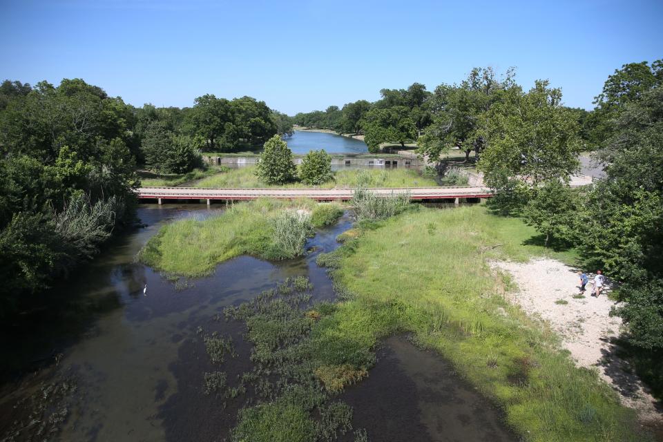 The San Gabriel River, which winds its way through Georgetown, is one of the city's many attractions. The U.S. Census Bureau says Georgetown is the fastest-growing city in the country by percentage among those with populations of at least 50,000. Leander is second on the list.