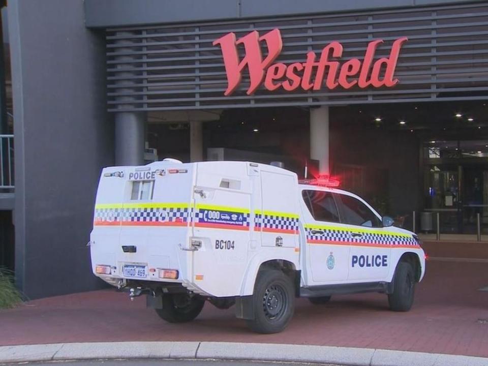 Assignment Freelance Picture A Westfield in Perth was put into lockdown on Friday. Picture: 9News